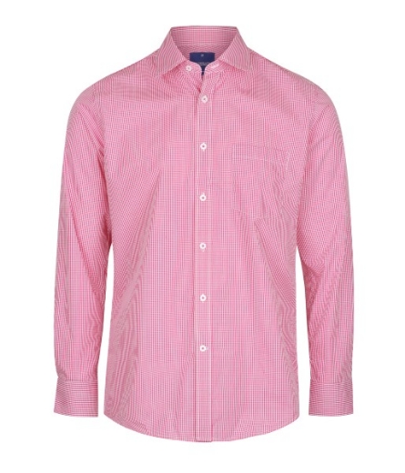 Picture of Gloweave Mens Westgarth Gingham Check Long Sleeve Shirt