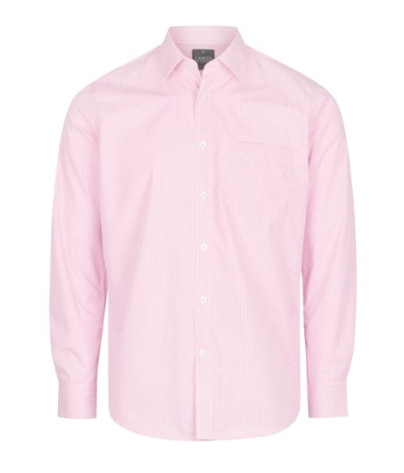 Picture of Gloweave Mens Westgarth Gingham Check Long Sleeve Shirt