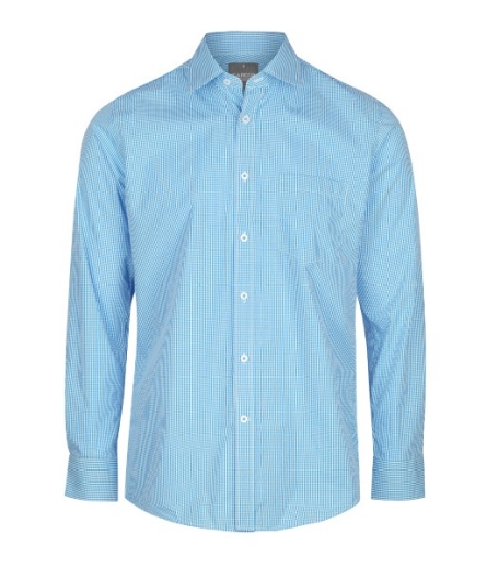 Picture of Gloweave Mens Westgarth Gingham Check Long Sleeve Shirt