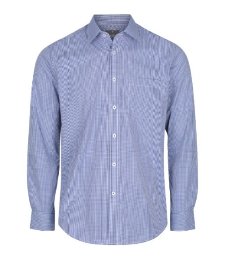 Picture of Gloweave Mens Westgarth Gingham Check Long Sleeve Shirt