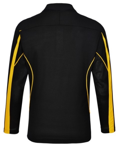 Picture of Winning Spirit Men's Celebrity Polo Shirt Long Sleeve 60% Cotton 40% CoolDry Polyester with breathable mesh panels