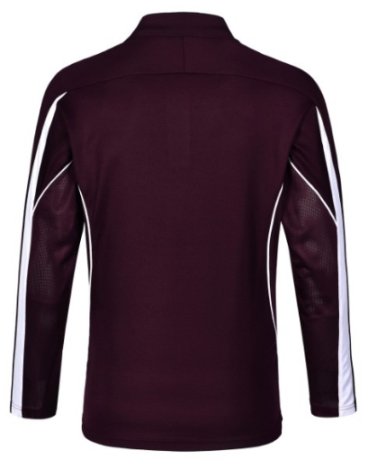 Picture of Winning Spirit Men's Celebrity Polo Shirt Long Sleeve 60% Cotton 40% CoolDry Polyester with breathable mesh panels