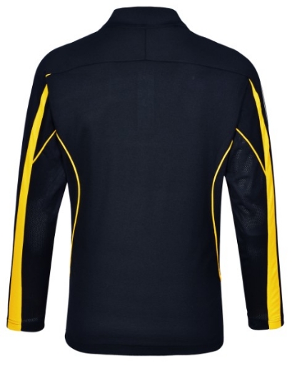 Picture of Winning Spirit Men's Celebrity Polo Shirt Long Sleeve 60% Cotton 40% CoolDry Polyester with breathable mesh panels