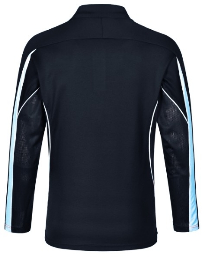 Picture of Winning Spirit Men's Celebrity Polo Shirt Long Sleeve 60% Cotton 40% CoolDry Polyester with breathable mesh panels