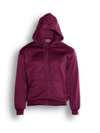 Picture of Bocini Adults Zip Front Fleece Hoodie