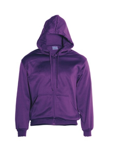 Picture of Bocini Adults Zip Front Fleece Hoodie
