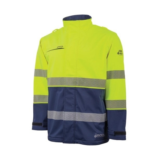 Picture of BOOL Hi-Vis PPE2 Softshell Jacket with Segmented FR Reflective Tape
