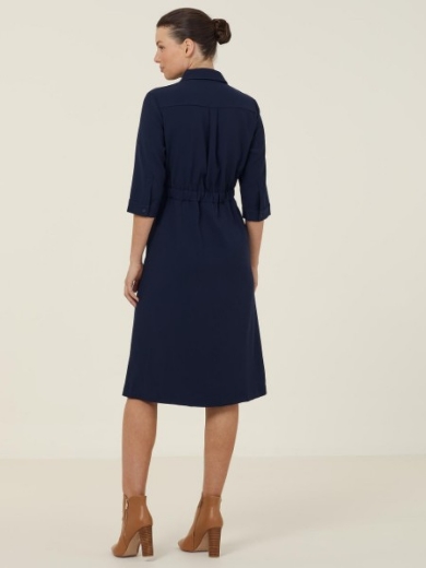 Picture of NNT Ladies Heavy Stretch Georgette Shirt Dress