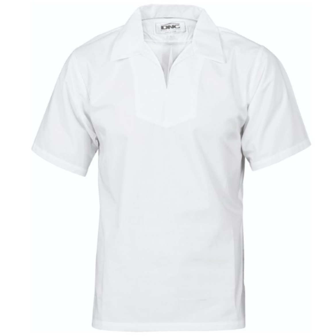 Picture of DNC V Neck Food Industry Jerkin Short Sleeve White