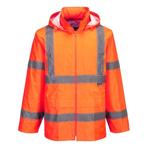 Picture of Portwest Wet Weather Jacket with Reflective Tape
