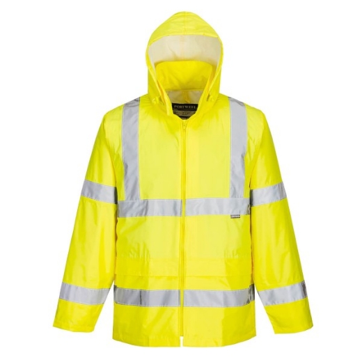 Picture of Portwest Wet Weather Jacket with Reflective Tape