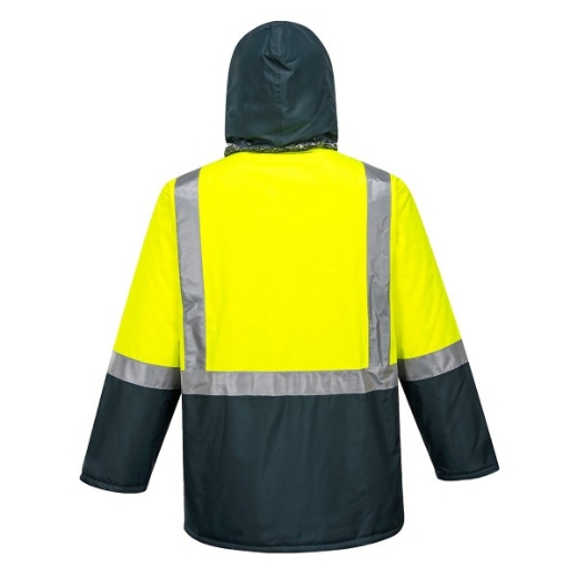 Picture of Huski Padded Freezer Jacket with Reflective Tape Yellow/Forest