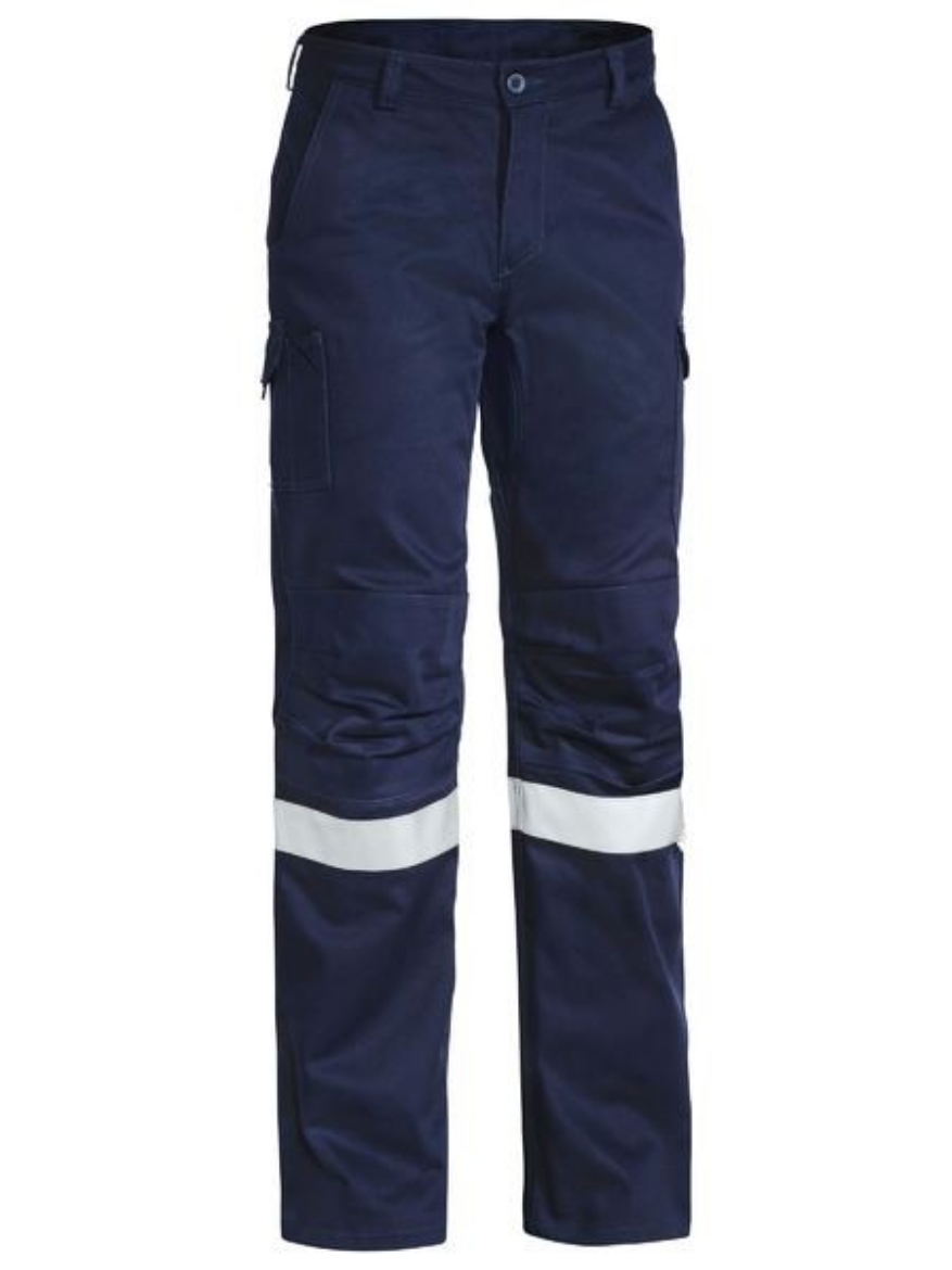 Picture of Bisley Industrial Engineered Cargo Cotton Drill Pants with Reflective Tape