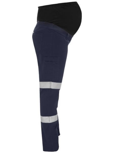 Picture of Bisley Ladies Taped Stretch Cargo Maternity Pants
