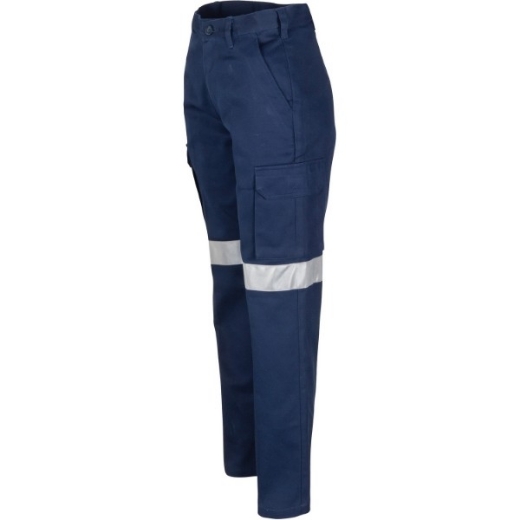 Picture of DNC Ladies Cotton Drill Cargo Pants with 3M Reflective Tape