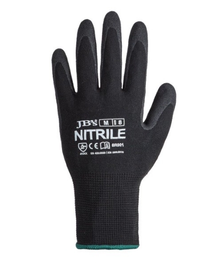 Picture of JB'S Black Nitrile Breathable Glove