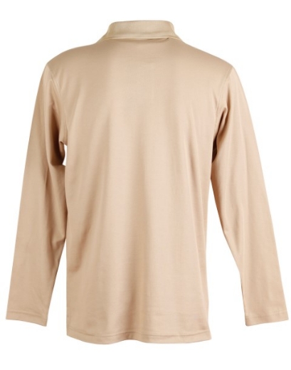 Picture of Winning Spirit Mens Victory Plus Polo Shirt Long Sleeve 60% Cotton 40% Polyester mesh knit