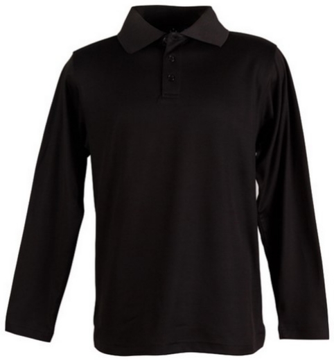 Picture of Winning Spirit Mens Victory Plus Polo Shirt Long Sleeve 60% Cotton 40% Polyester mesh knit