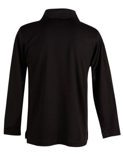 Picture of Winning Spirit Mens Victory Plus Polo Shirt Long Sleeve 60% Cotton 40% Polyester mesh knit