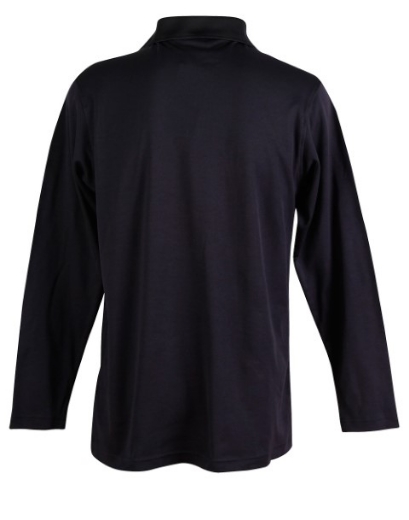 Picture of Winning Spirit Mens Victory Plus Polo Shirt Long Sleeve 60% Cotton 40% Polyester mesh knit