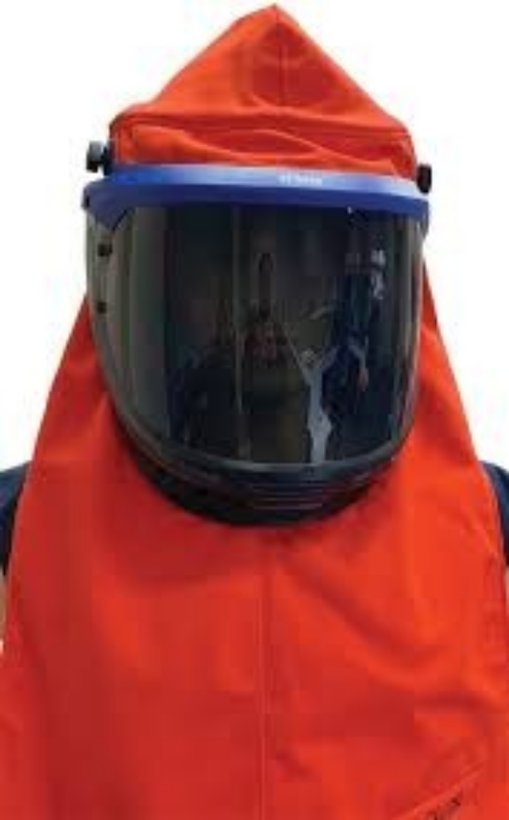 Picture of Westex Ultra Soft Three Layer 237gsm Hood With Next Generation GLT Front Lift Visor, internal hard hat, 40 cal/cm2 Orange