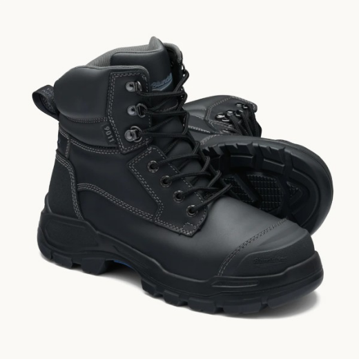 Picture of Blundstone ROTOFLEX Lace up Boot Black TPU Toe Guard 150mm