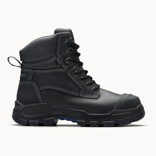 Picture of Blundstone ROTOFLEX Lace up Boot Black TPU Toe Guard 150mm