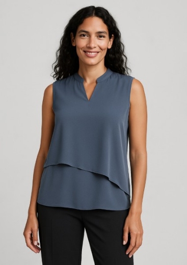 Picture of Biz Corporates Ladies Seville sleeveless Layered  Blouse