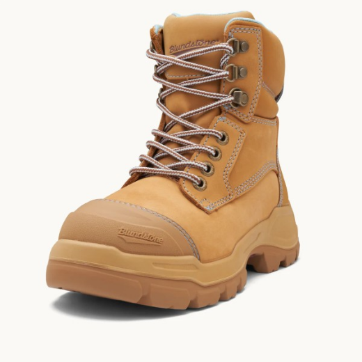 Picture of Blundstone Ladies RotoFlex 150mm Zip Sided Safety Boot Wheat