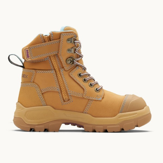 Picture of Blundstone Ladies RotoFlex 150mm Zip Sided Safety Boot Wheat