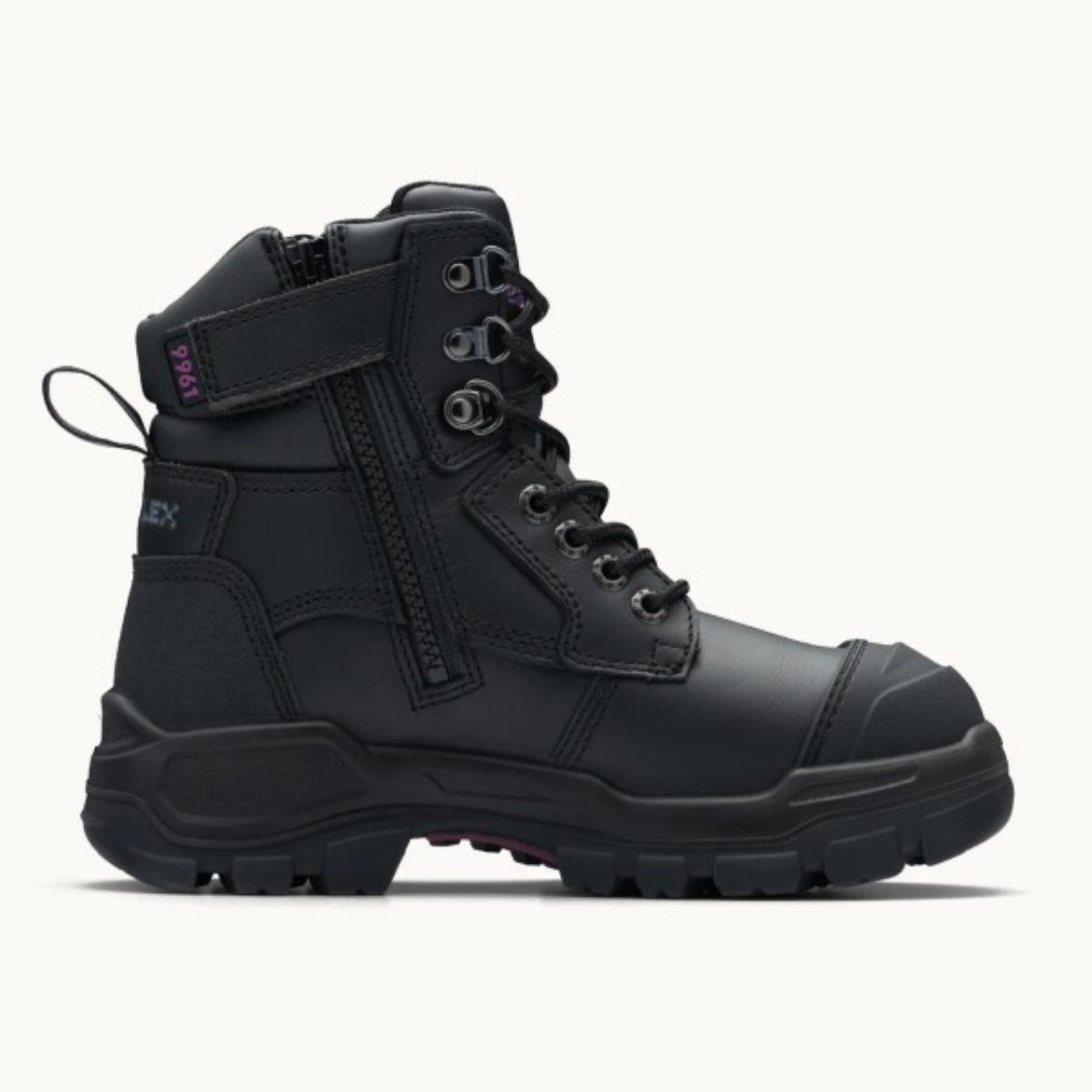 Picture of Blundstone Ladies RotoFlex 150mm Zip Sided Safety Boot Black