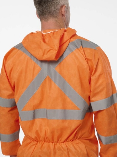 Picture of King Gee Originals Hi-Vis Taped Disposable Coverall