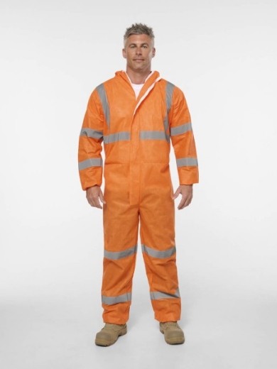 Picture of King Gee Originals Hi-Vis Taped Disposable Coverall