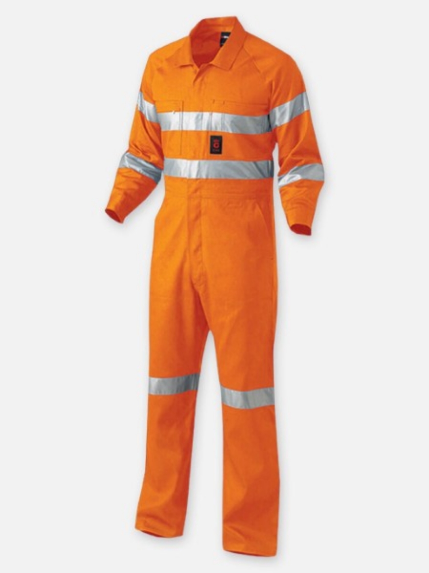 Picture of King Gee Hi-Vis Lightweight Reflective Drill Work Overalls