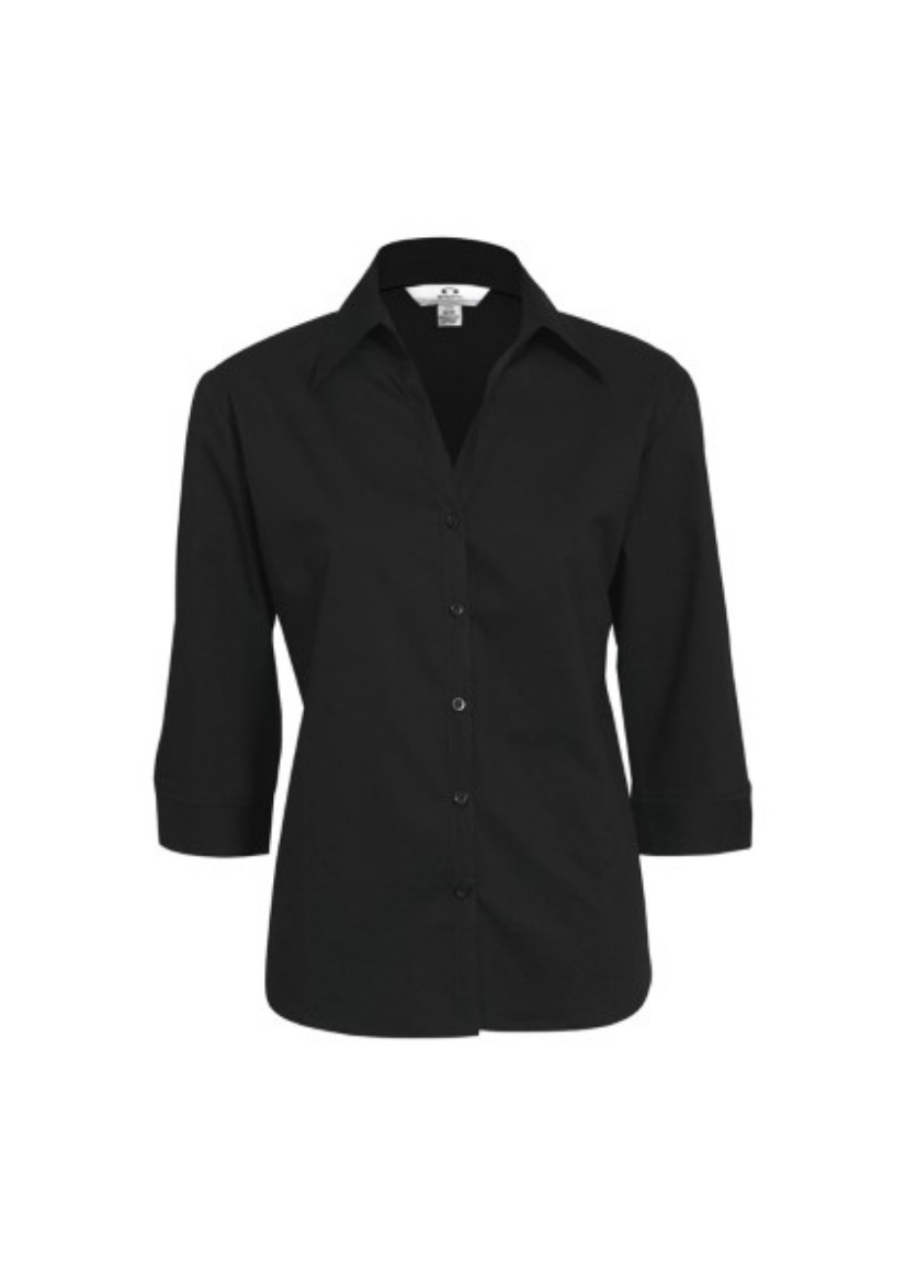 Picture of Biz Collection Ladies Metro Shirt 3/4 Sleeve 65% Cotton 30% polyester 5% elastane