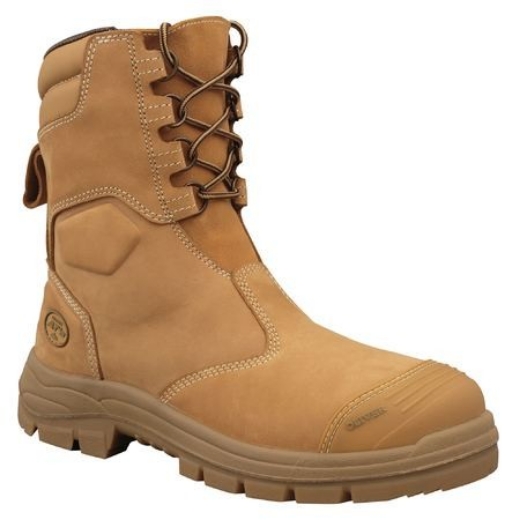 Picture of Oliver Boot AT's Hi-Leg Zip Sided Lace Up Boot Wheat