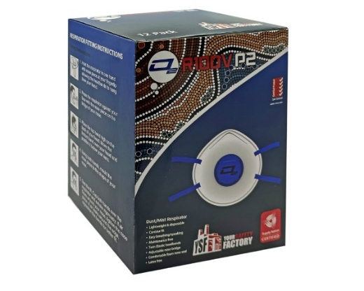 Picture of 02 Disposable P2 Valved Respirator (Box of 12)