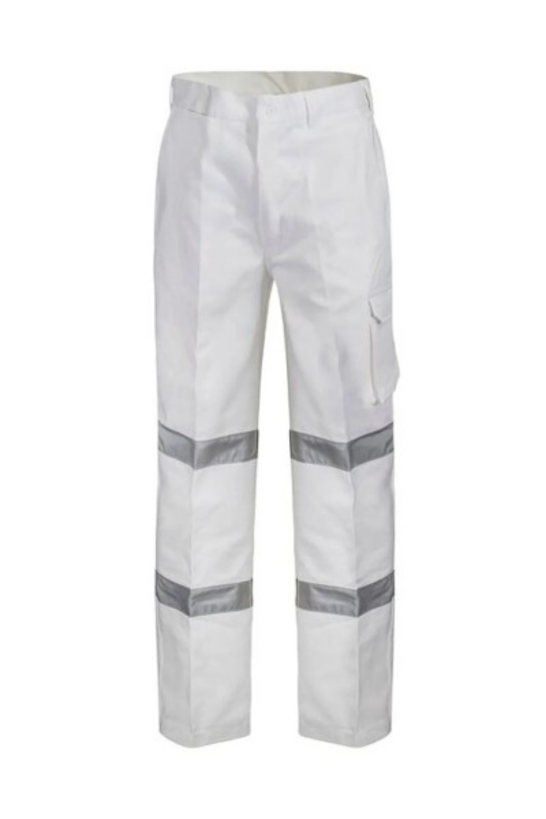 Picture of WorkCraft Reflective Cargo Cotton Drill Trouser