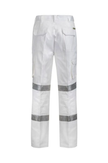 Picture of WorkCraft Reflective Cargo Cotton Drill Trouser