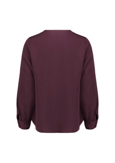 Picture of Biz Corporates Ladies Evelyn Long Sleeve Key Hole Blouse