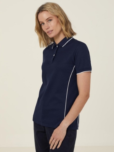 Picture of NNT Ladies Anti-Bac Poly/Cotton Short Sleeve Tipped Polo