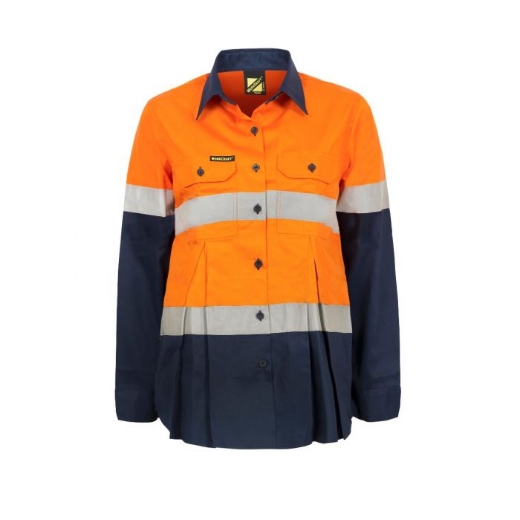 Picture of Work Craft Maternity Vented Shirt Long Sleeve with Reflective Tape