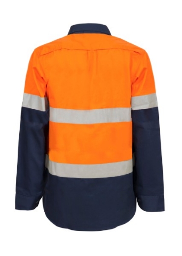 Picture of Work Craft Maternity Vented Shirt Long Sleeve with Reflective Tape
