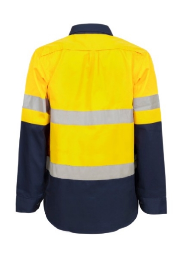 Picture of Work Craft Maternity Vented Shirt Long Sleeve with Reflective Tape