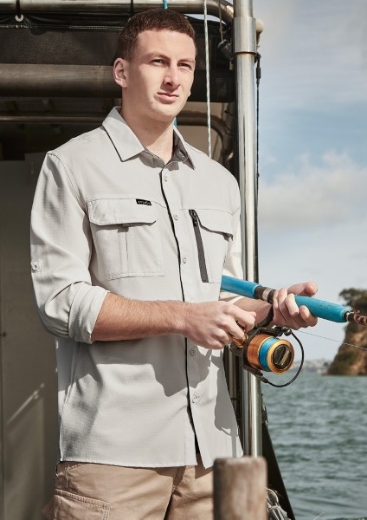 Picture of Syzmik Mens Outdoor Shirt Polyester Ripstop Long Sleeve