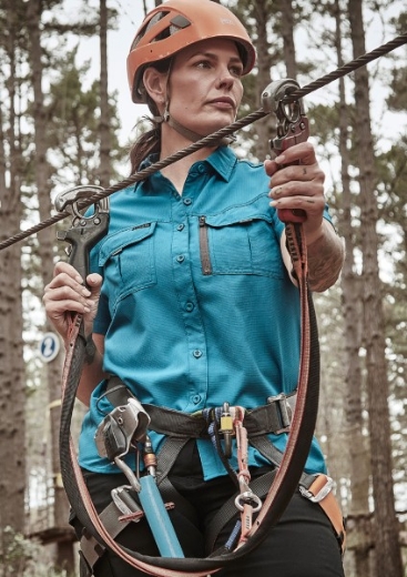 Picture of Syzmik Ladies Outdoor Shirt Polyester Ripstop Short Sleeve
