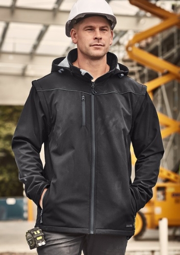 Picture of Syzmik Workwear Unisex Streetworx 2 in 1 Stretch Softshell Jacket