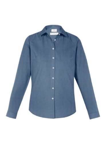 Picture of Biz Collection Ladies Memphis Shirt Long Sleeve 60% Cotton 40% Polyester