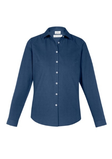 Picture of Biz Collection Ladies Memphis Shirt Long Sleeve 60% Cotton 40% Polyester