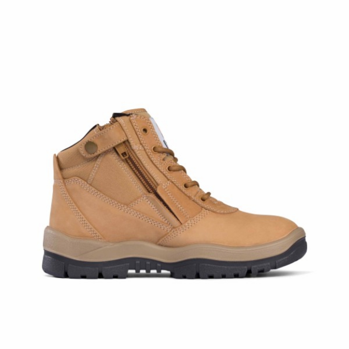 Picture of Mongrel Zip Side Lace Up Boot Wheat
